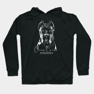 Cane Corso Italiano dog portrait dog mom Hoodie